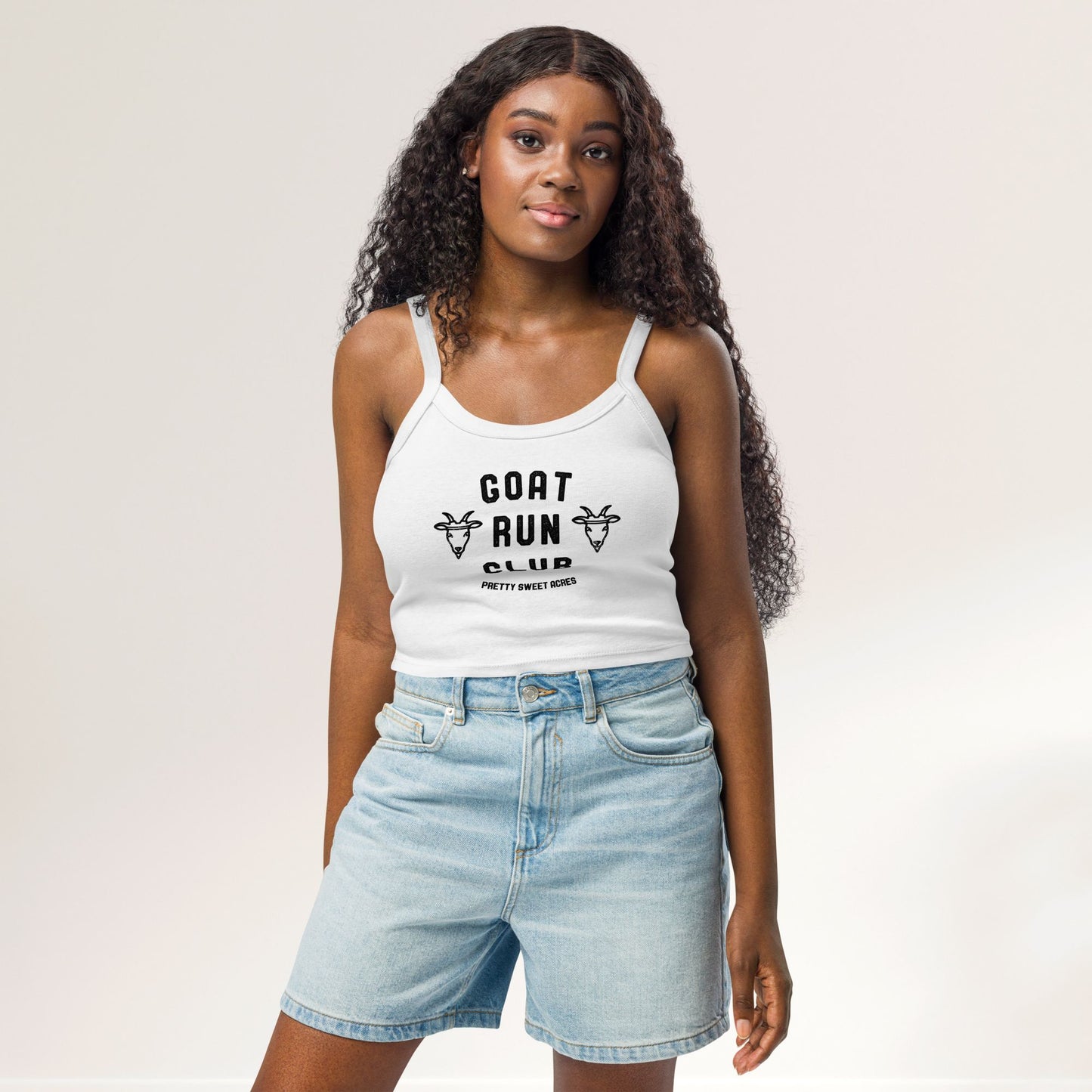 Double the Fun Goat Run Club™ Micro-Rib Tank