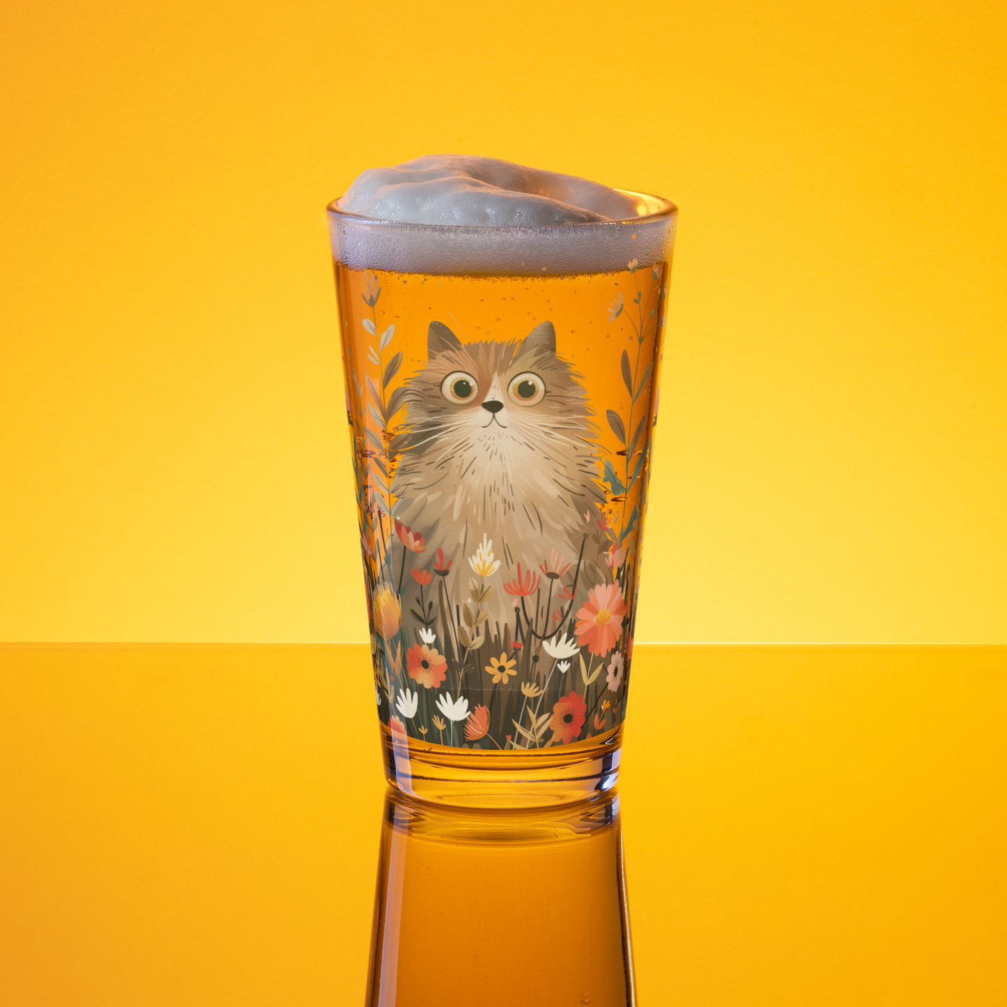 Cute Cute Cat Pint Glass