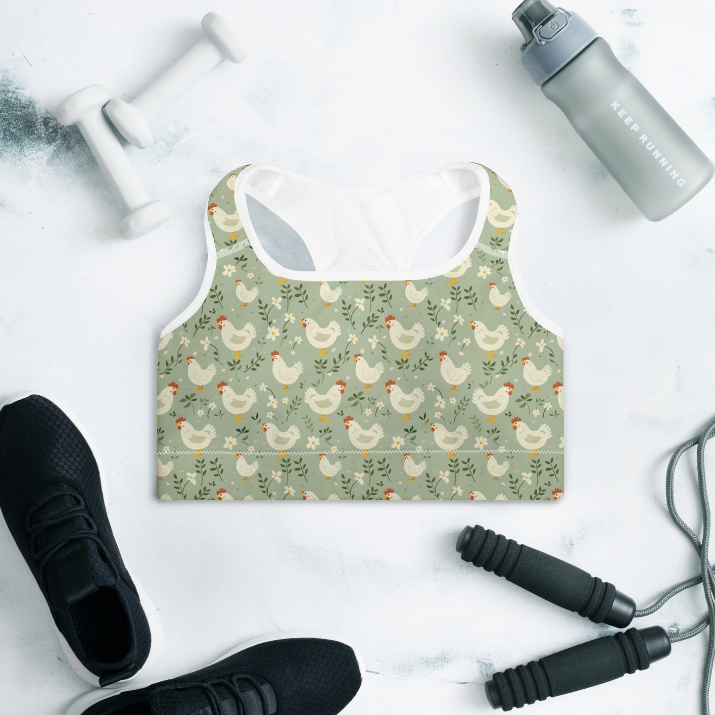 Chicken Breast Padded Sports Bra