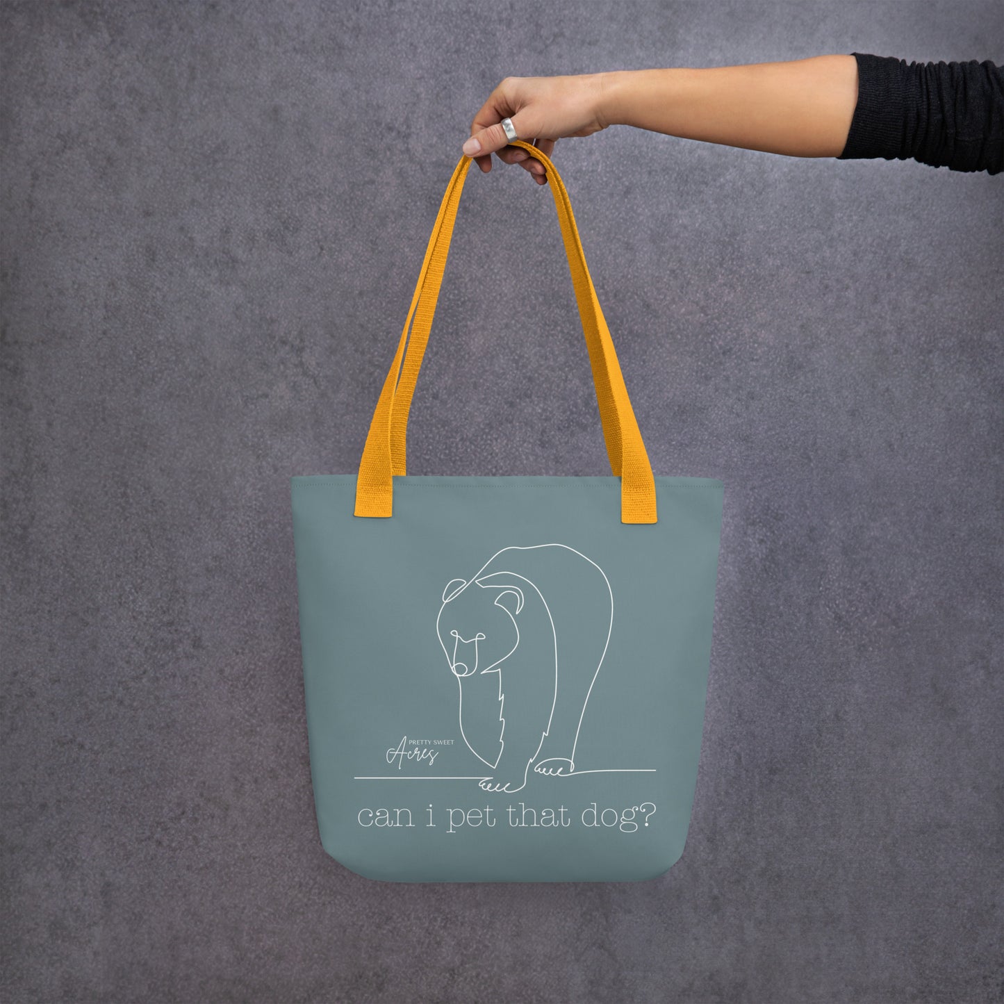 Can I pet that dog tote bag