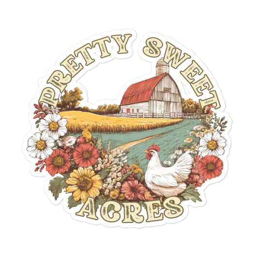 Pretty Sweet Acres Vinyl Sticker