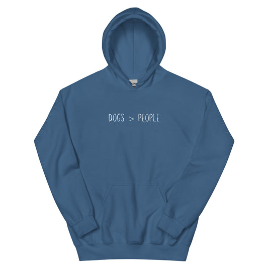 Dogs > People Unisex Hoodie