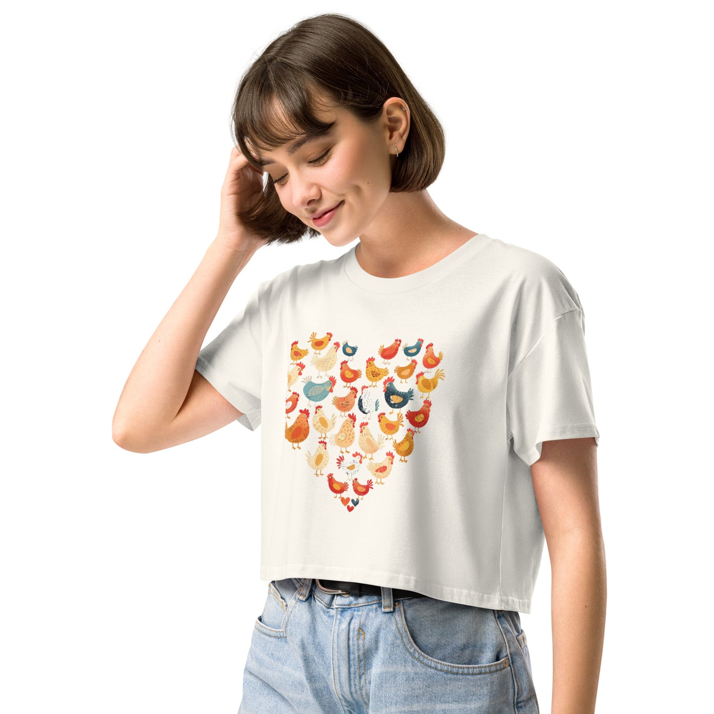 Heart of the Chicken Crop Top