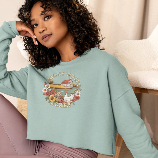 Pretty Sweet Acres Crop Sweatshirt